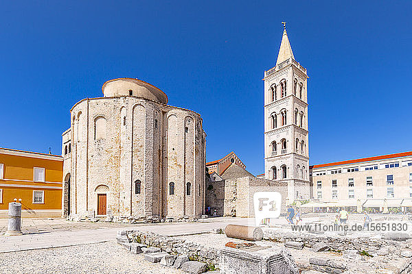 Ansicht der Kathedrale der Heiligen Anastasia  Zadar  Gespanschaft Zadar  Region Dalmatien  Kroatien