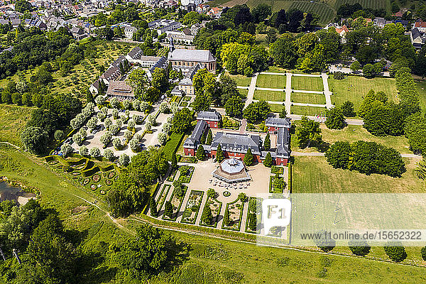 Aerial view of ChÃ¢teau St. Gerlach in Maastricht during sunny day  Maastricht  Netherlands