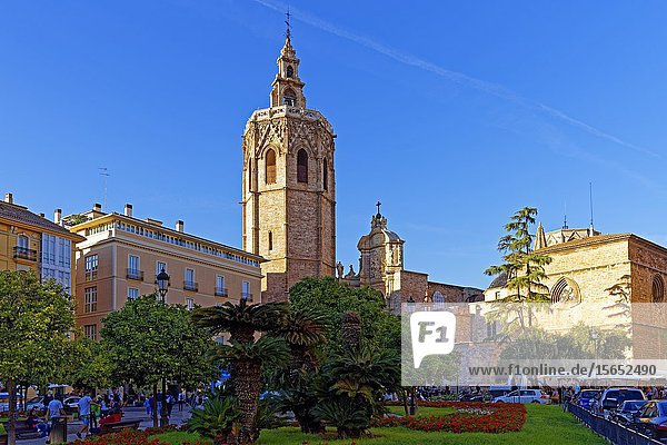 Valencia Cathedral Plaça de la Reina Valencia Spain Europe
