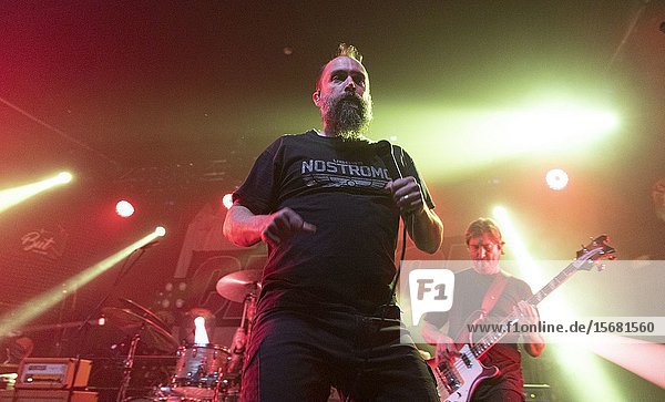 (Madrid  Spain  December 11th  2019) Neil Fallon of Clutch performs on stage at Sala But in Madrid (Photo by Angel Manzano)