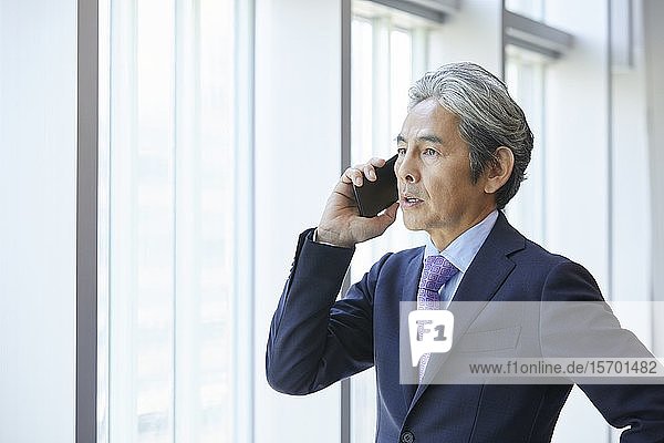 Senior Japanese businessman