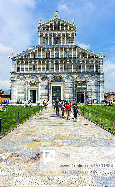 Italy Tuscany Pisa Piazza dei Miracoli Santa Maria Assunta cathedral