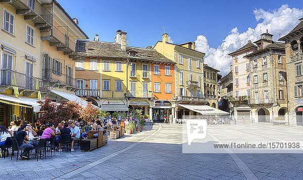 Italy Piedmont Domodossola Piazza del Mercato