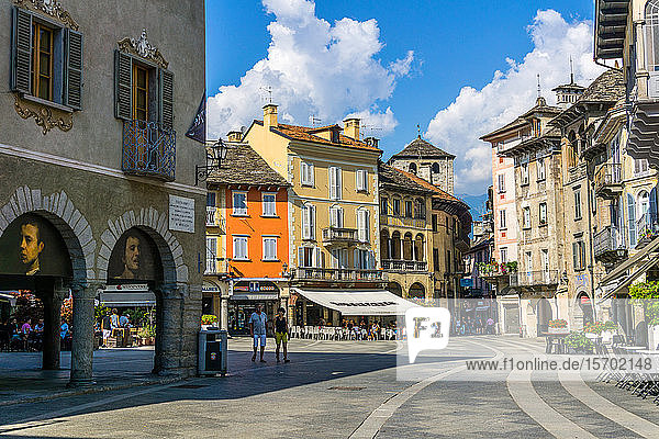 Italy Piedmont Domodossola Piazza del Mercato