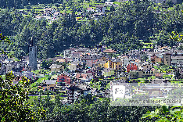 Italien  Piemont  Crodo  Stadtbild