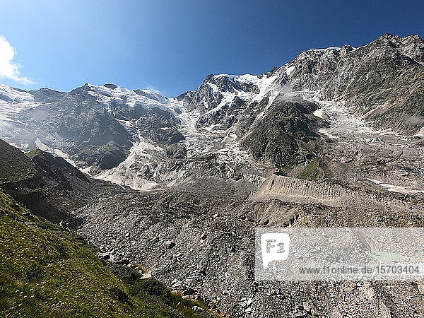 Italien  Westliche Alpen im Piemont  Monte Rosa Belvedere Gletscher 3