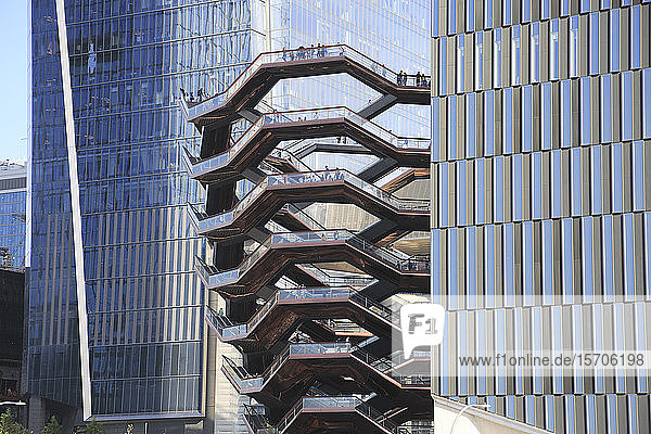 The Vessel  Staircase  Hudson Yards  Manhattan  New York City  United States of America  North America