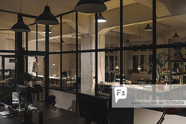 Interior of a loft office