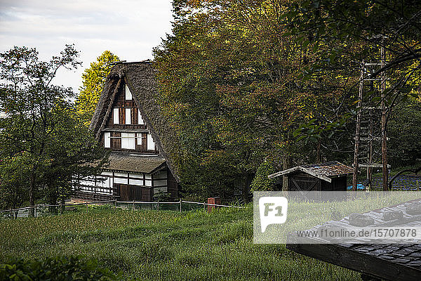 Japan  Takayama  Traditionelles japanisches Haus im Hida-Volkendorf