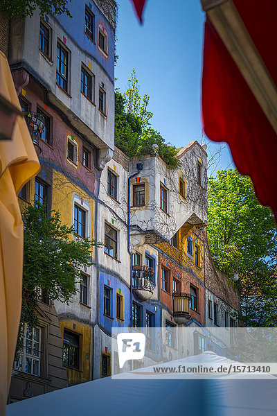 Hundertwasser house Vienna Austria Europe