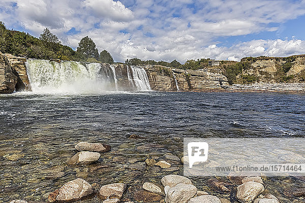 New Zealand  Oceania  South Island  Tasman  Maruia Falls Scenic Reserve  Maruia Falls