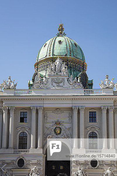 Österreich  Wien  Verzierte Fassade der Hofburg