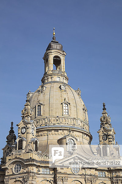 Deutschland  Sachsen  Dresden  Kuppel der Frauenkirche