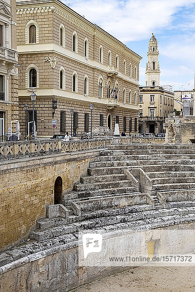 Italien  Apulien  Lecce  römisches Amphitheater