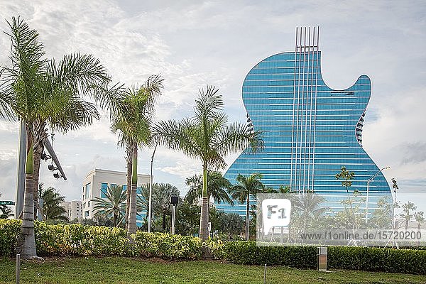 Seminole Hard Rock Hotel und Casino  Hotel in Form einer Gitarre  Fort Lauderdale  Florida  USA  Nordamerika