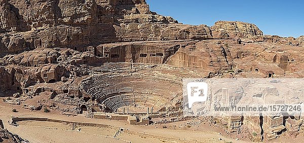 Amphitheater  Petra  Jordanien  Asien