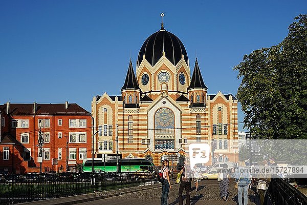 Neue Liberale Synagoge  rekonstruiert  vor der Honigbrücke  Kaliningrad  Oblast Kaliningrad  Russland  Europa