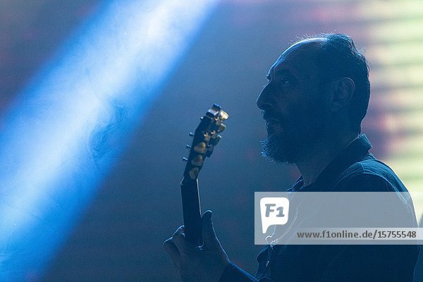 (Madrid  Spain  January 24th  2020)Jota from Fuerza Nueva performs on stage at La Riviera in Madrid (Photo by Angel Manzano)