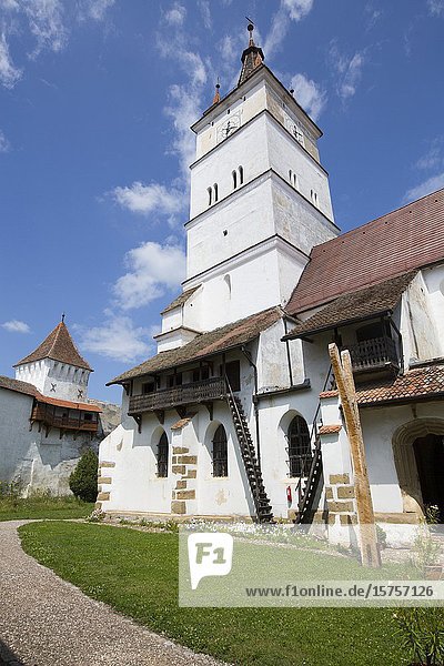 Clock Tower  Harman Fortified Church  13th Century  Harman  Brasov County  Romania