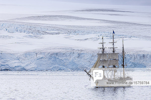Sailing ship Europa South Shetlands Islands Livingston Island Antarctica