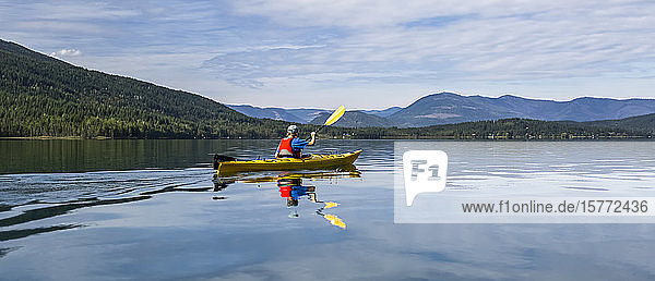 Kayaking on White Lake; British Columbia  Canada