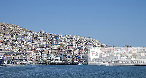 City skyline in Mykonos Greece