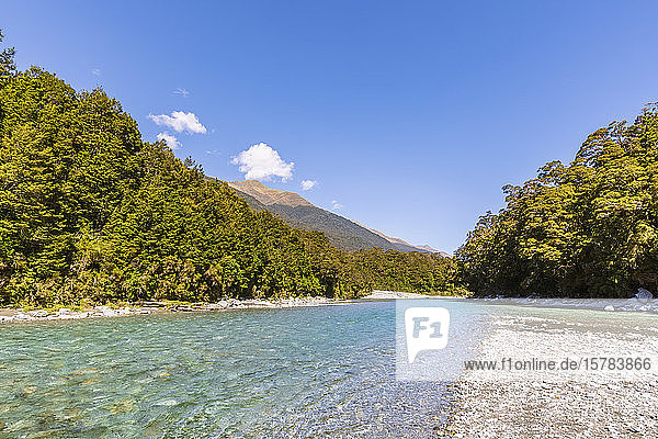 Neuseeland  Queenstown-Lakes District  Makarora  Makarora River im Sommer