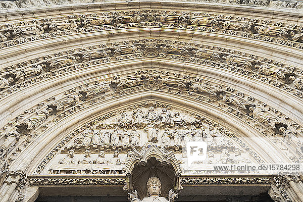 France Gironde Bordeaux Ornate details of Door of Arrows