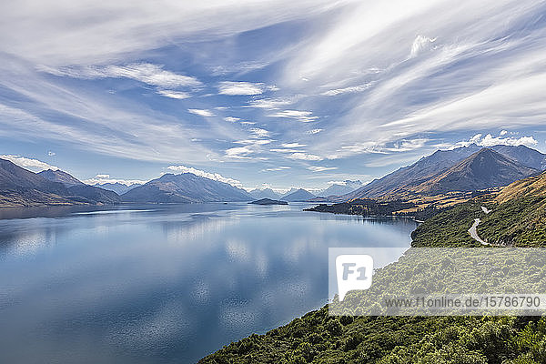 New Zealand  Oceania  South Island  Otago  New Zealand Alps  Lake Wakatipu