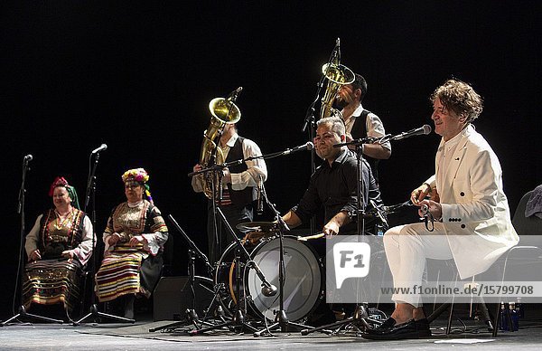 Madrid  February 28th: Musician and composer Goran Bregovic and his band perform at Sala La Riviera on February 28th  2020 in Madrid  Spain. (Photo by Angel Manzano)