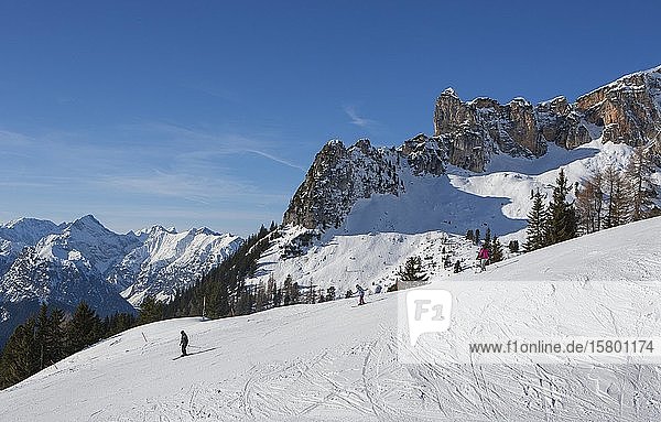 Rofan ski area  Maurach am Achensee  Tyrol  Austria  Europe