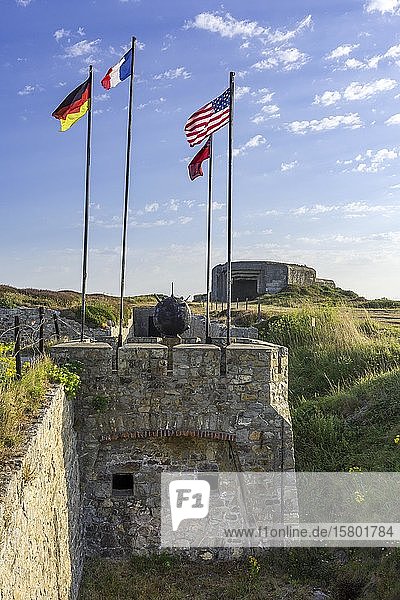 Bunkeranlagen aus dem 2. Weltkrieg Atlantic Battle Memorial Museum Camaret-sur-Mer Département Finistère Frankreich Europa