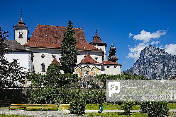 Pfarrkirche bei Traunstein  Traunkirchen  Salzkammergut  Oberösterreich  Österreich  Europa
