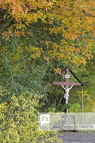 Marterl am Waldrand Alkersdorf Hernstein Niederösterreich Österreich Europa