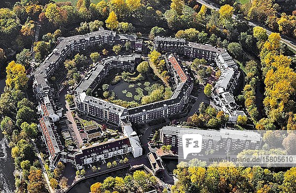 Wohnanlage Leineinsel Döhren Hannover Niedersachsen Deutschland Europa