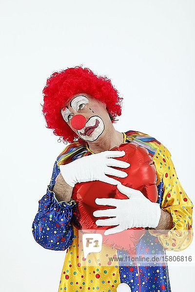 Clown with heart melancholic Germany Europe
