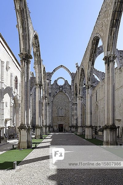 Ruin Convento do Carmo Chiado Lisbon Lisboa Portugal Europe