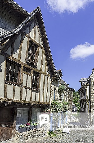 Fachwerkhäuser Dinan Département Côtes-d?Armor Frankreich Europa