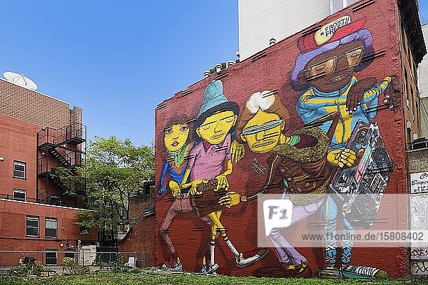 Graffiti in the Meatpacking District Manhattan New York City New York State USA North America