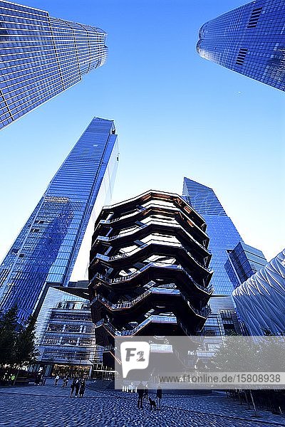 The Vessel begehbares Kunstwerk in den Hudson Yards des britischen Designer Thomas Heatherwick Manhattan New York City New York State USA Nordamerika
