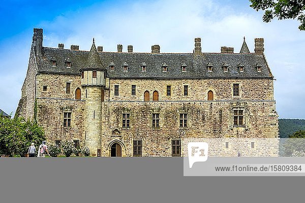 Schloss La Roche Jagu  Ploezal  Departement Cotes d'Armor  Bretagne  Frankreich  Europa