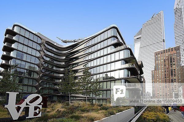 520 West 28th Street Zaha Hadid Building am Highline Trail Meatpacking District Manhattan New York City New York State USA Nordamerika