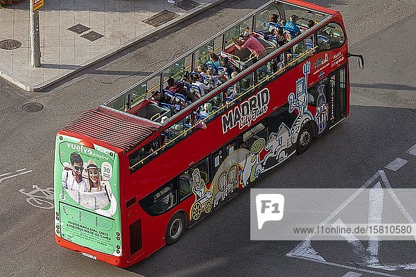 Touristenbus Madrid City Tour Madrid Spanien Europa