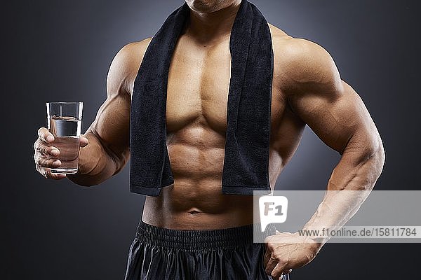 Japanese male bodybuilder