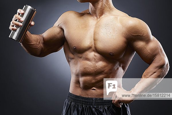 Japanese male bodybuilder