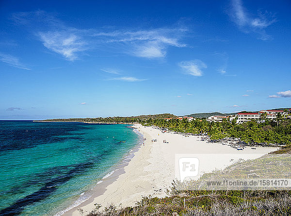 Playa Esmeralda  Blick von oben  Provinz Holguin  Kuba  Westindien  Karibik  Mittelamerika