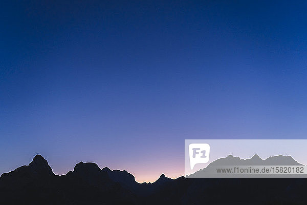 Berge bei Sonnenuntergang Leon Spanien
