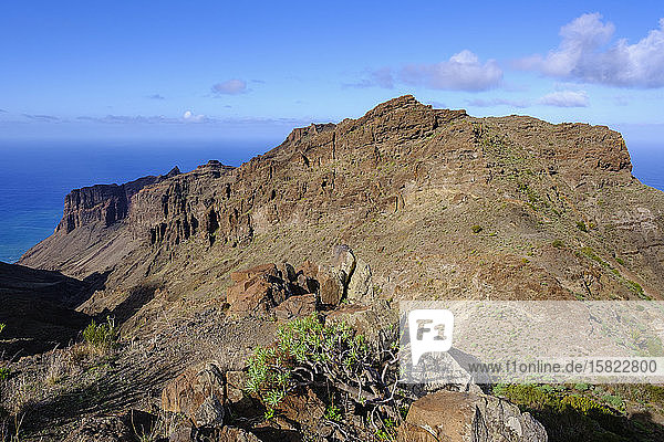 Spanien  Santa Cruz de Tenerife  Taguluche  Barranco de Guaranel und Tejeleche-Gebirge