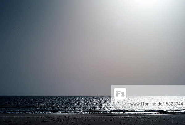 Szenenansicht des Meeres bei klarem Himmel in Tarifa  Spanien