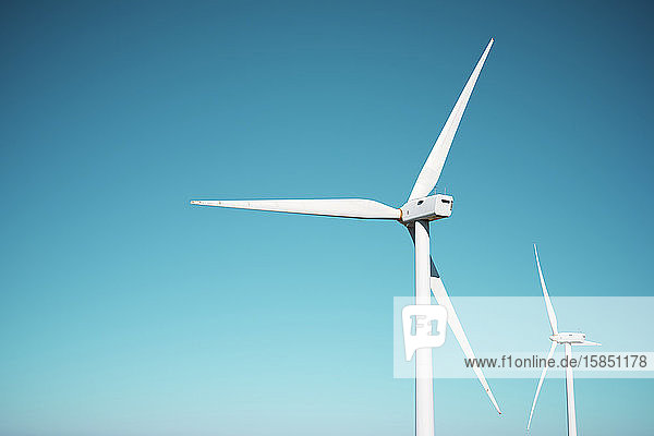 Windmills for electric power production in Spain.